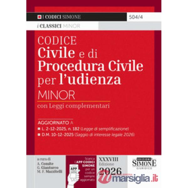 Codice civile e di procedura civile per l'udienza Minor