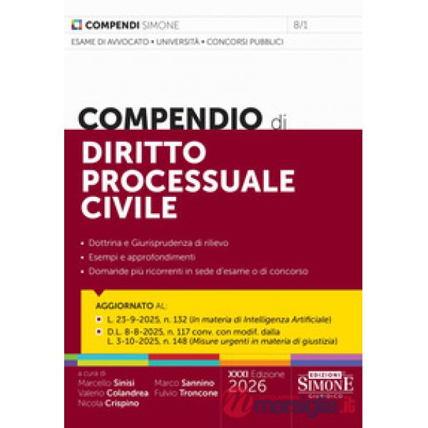 Compendio di diritto processuale civile