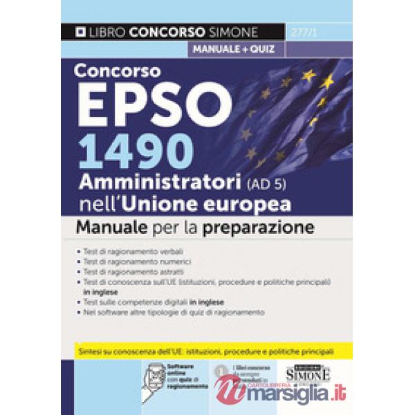 Concorso EPSO 1490 Amministratori nell'Unione Europea (AD 5). Manuale per la preparazione