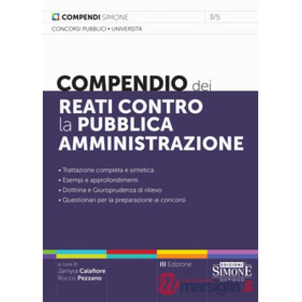 Compendio dei reati contro la pubblica amministrazione