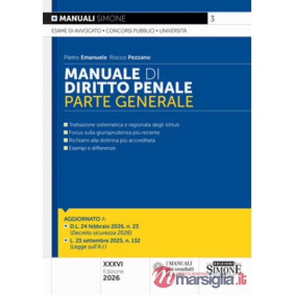 Manuale di diritto penale. Parte generale