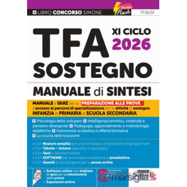 TFA XI Ciclo 2026 Sostegno. Manuale di sintesi