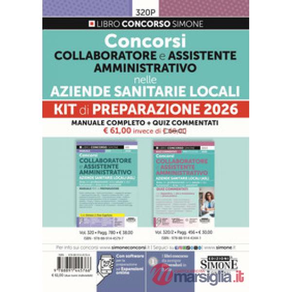 Concorsi collaboratore e assistente amministrativo nelle aziende sanitarie locali. Kit di preparazione 2026