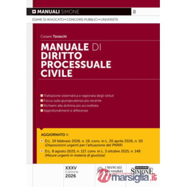 Manuale di diritto processuale civile
