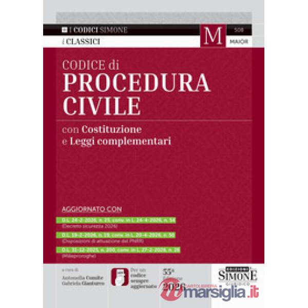 Codice di procedura civile con Costituzione e leggi complementari