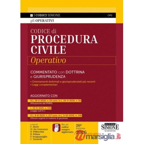 Codice di procedura civile operativo. Commentato con dottrina e giurisprudenza