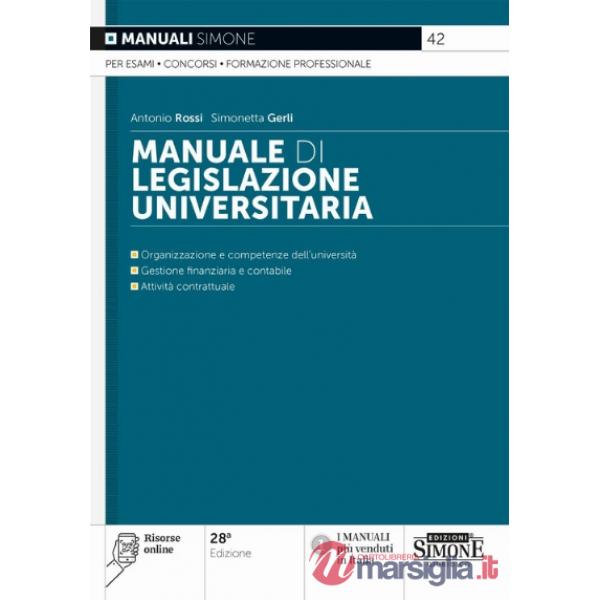 Manuale di legislazione universitaria