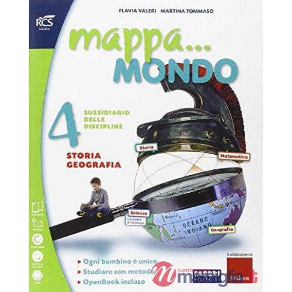 MAPPA... MONDO 4 ANTROPOL SET + QUAD + ATLANTE