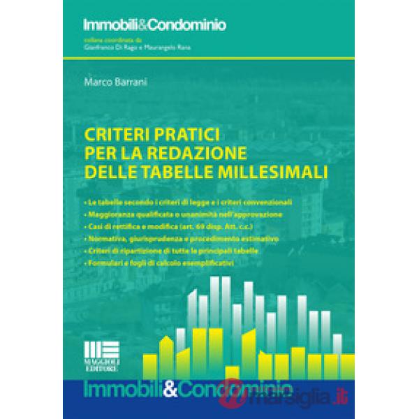 Criteri pratici per la redazione delle tabelle millesimali