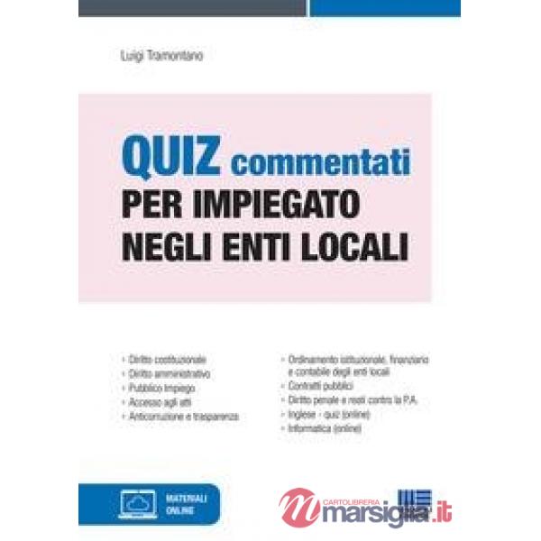 Quiz commentati per impiegato negli enti locali