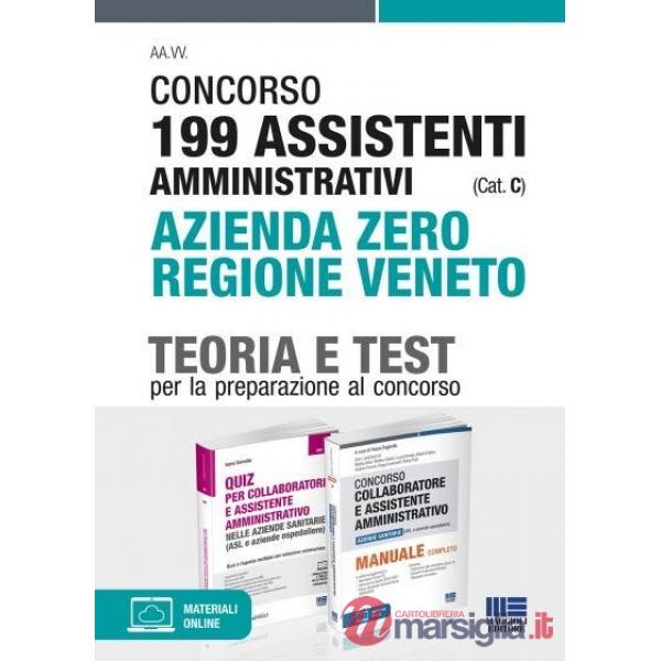 Concorso 199 assistenti amministrativi (Cat. C) Azienda Zero Regione Veneto. Kit completo