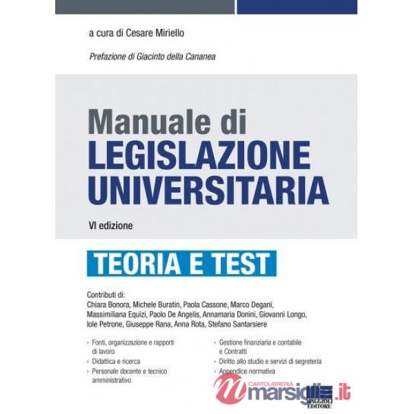 Manuale di legislazione universitaria