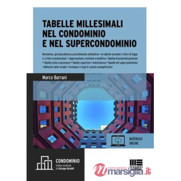 Tabelle millesimali nel condominio e nel supercondominio