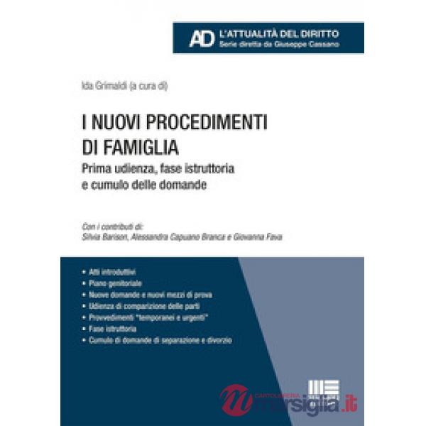 I nuovi procedimenti di famiglia. Prima udienza, fase istruttoria e cumulo delle domande