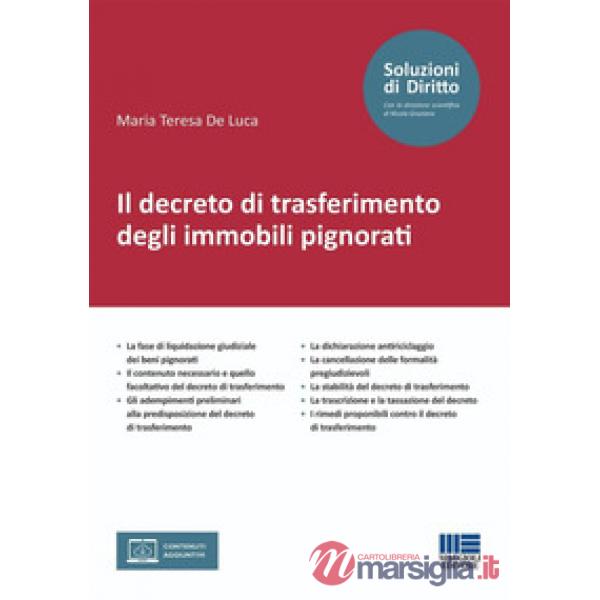 Il decreto di trasferimento degli immobili pignorati