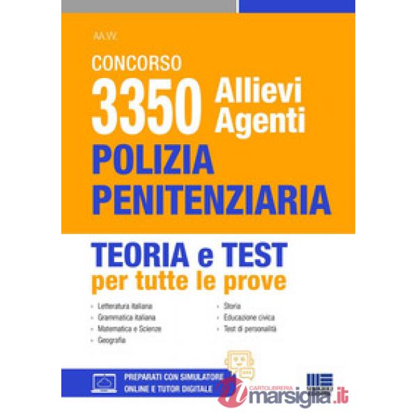 Concorso 3350 allievi agenti polizia penitenziaria. Teoria e test per tutte le prove