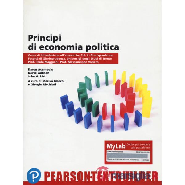 PRINCIPI DI ECONOMIA POLITICA TEORIA ED EVIDENZA EMPIRICA + MYLAB
