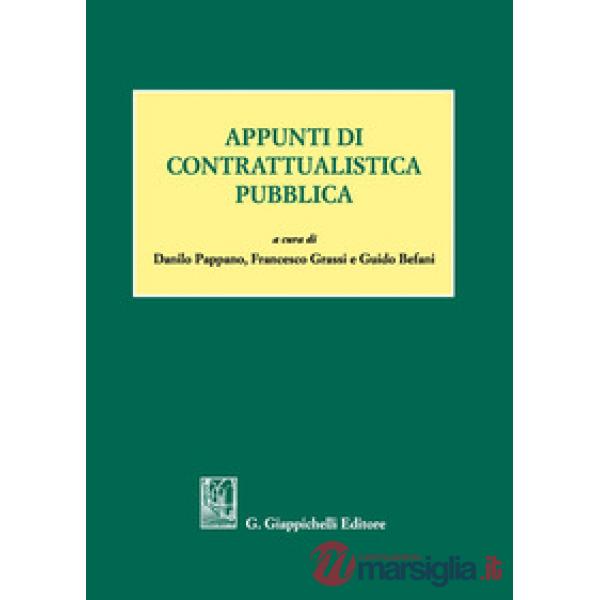 Appunti di contrattualistica pubblica