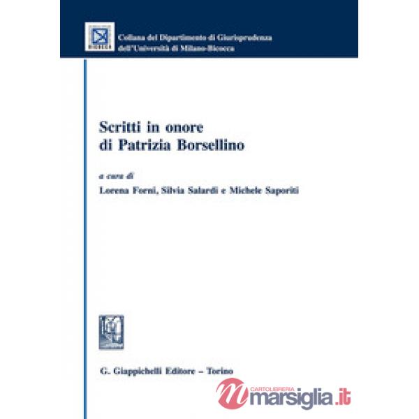 Scritti in onore di Patrizia Borsellino