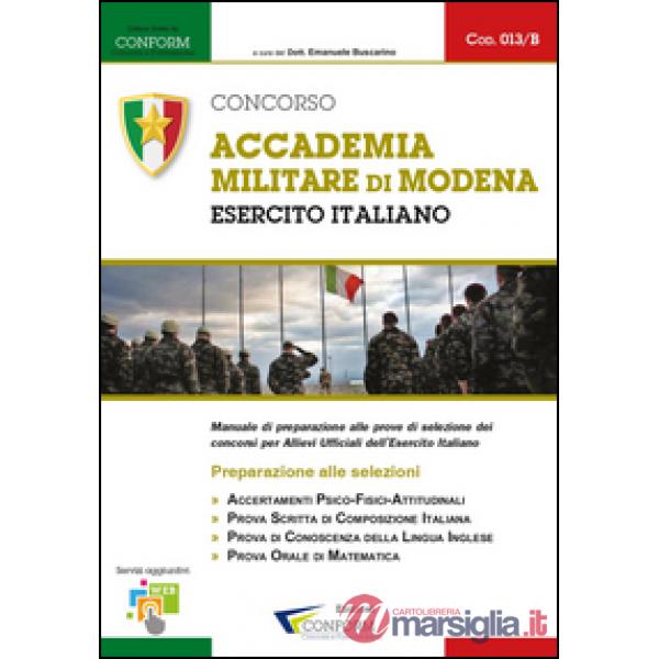Concorso Accademia Militare di Modena. Esercito Italiano. Preparazione alle sele