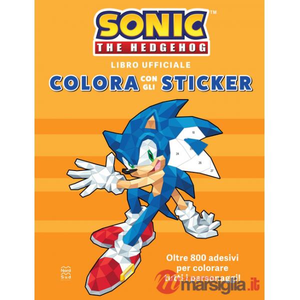 Sonic The Hedgehog. Colora con gli sticker