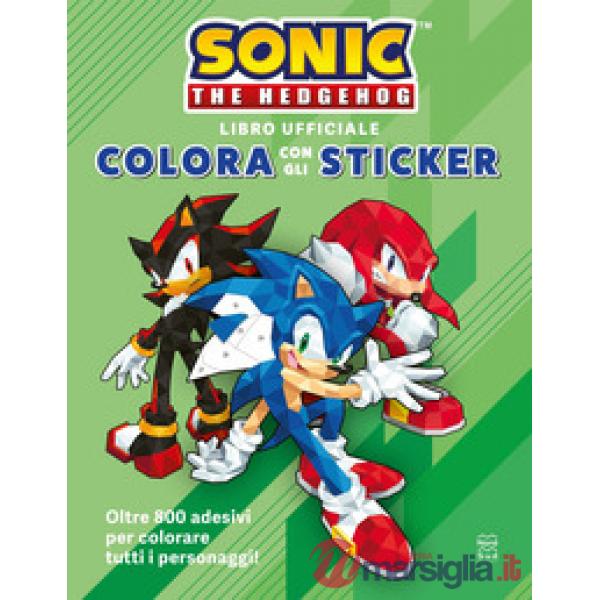 Sonic The Hedgehog. Colora con gli sticker