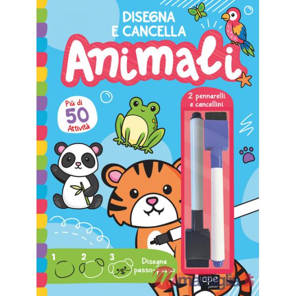 Animali. Disegna e cancella. Ediz. illustrata