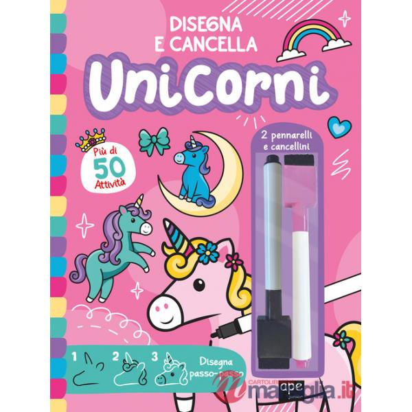 Unicorni. Disegna e cancella. Ediz. illustrata