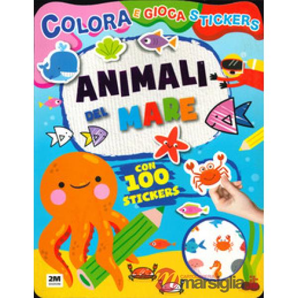 Animali del mare. Colora e gioca stickers. Ediz. a colori