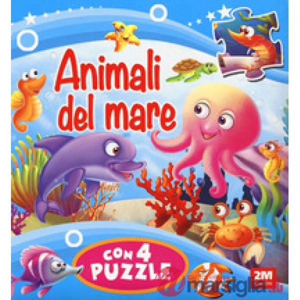 Animali del mare. Libro puzzle