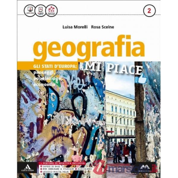 GEOGRAFIA MI PIACE MB + CONT.DIGIT. VOLUME 2 + ATLANTE 2 + ME BOOK