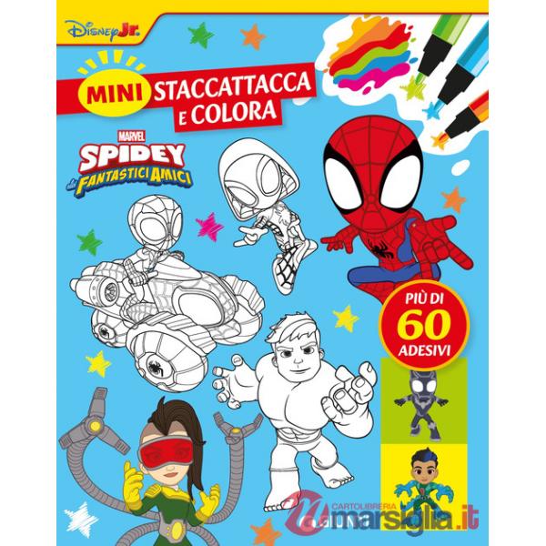 Spidey e i suoi fantastici amici. Mini staccattacca & colora. Con adesivi. Ediz. a colori