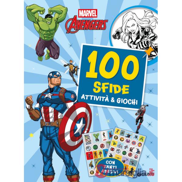 Avengers. 100 sfide. Attività e giochi. Con adesivi. Ediz. illustrata