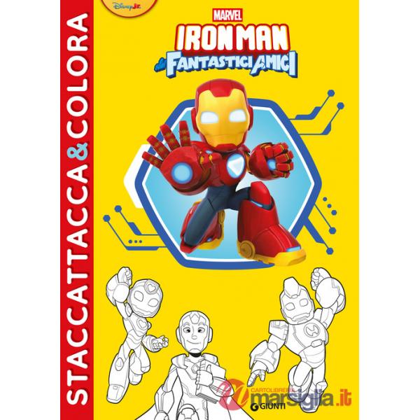 Iron Man e i suoi fantastici amici. Staccattacca&colora. Con adesivi. Ediz. a colori