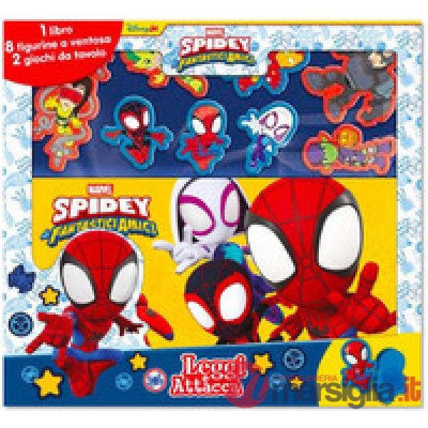 Spidey e i suoi fantastici amici. Leggi e attacca. Ediz. a colori. Con 8 figurine a ventosa. Con tabellone