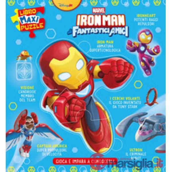 Iron Man. Gioca e impara a conoscerli. Libro maxi puzzle. Ediz. a colori