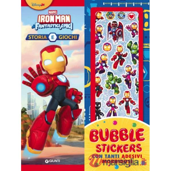 Iron Man e i suoi fantastici amici. Storia e giochi. Bubble stickers. Ediz. a colori. Con Adesivi