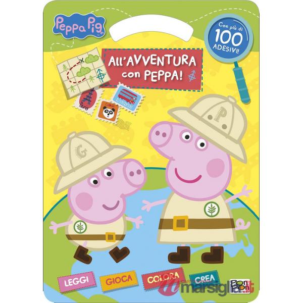 All'avventura di Peppa. Activity book. Peppa Pig. Con adesivi. Ediz. a colori