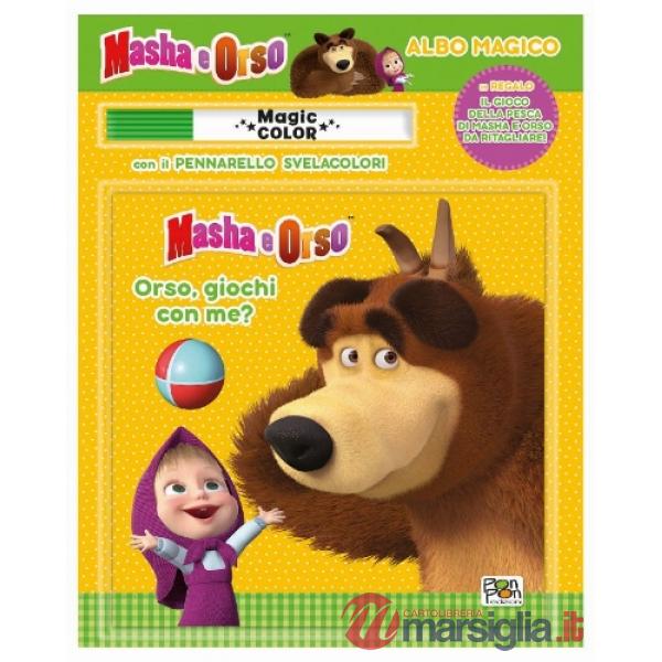 Orso, giochi con me? Masha e Orso. Albo magico. Ediz. a colori. Con pennarello svelacolori