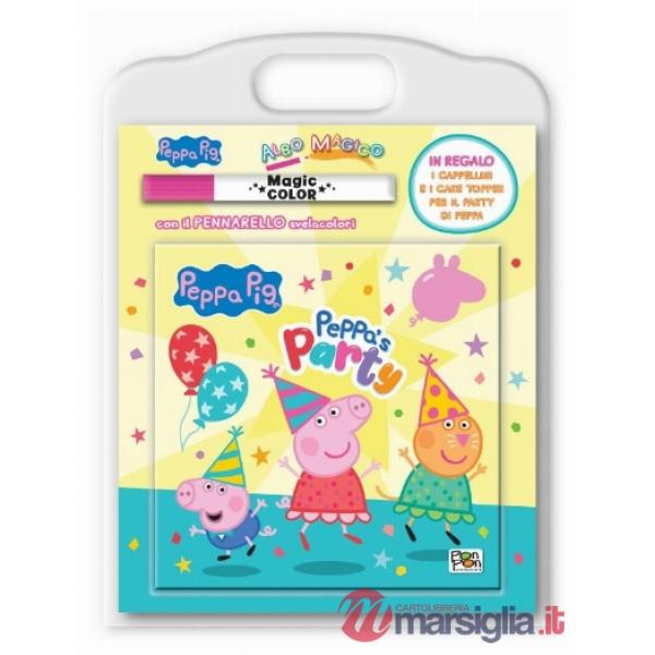 Peppa's party. Peppa Pig. Albo magico. Ediz. a colori. Con pennarello svelacolori, cappellini, cake topper