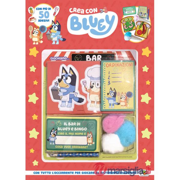 Set del ristorante. Crea con Bluey. Ediz. a colori. Con set del ristorante. Con Adesivi