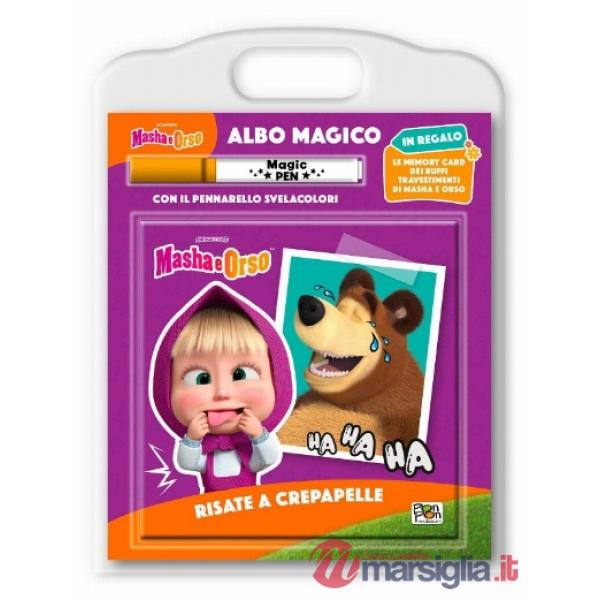 Risate a crepapelle. Masha e Orso. Albo magico. Ediz. a colori. Con pennarello svelacolori
