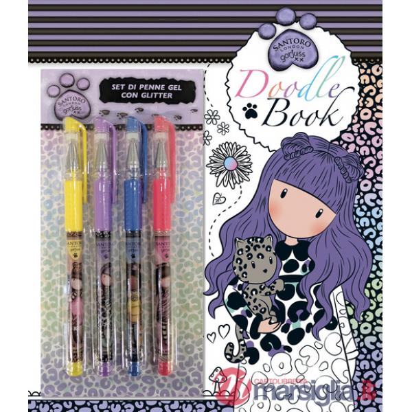 Doodle book. Gorjuss. Ediz. a colori. Con 4 penne glitter