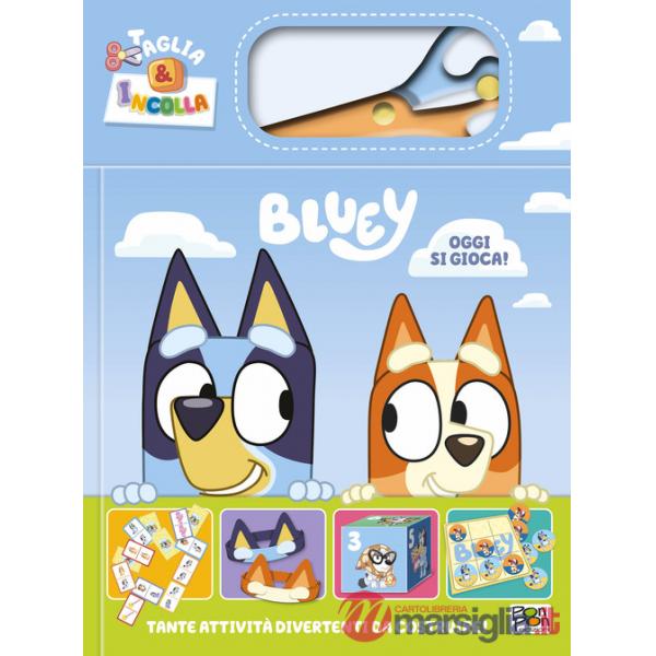 Oggi si gioca! Taglia e incolla. Bluey. Ediz. a colori. Con forbicina in plastica