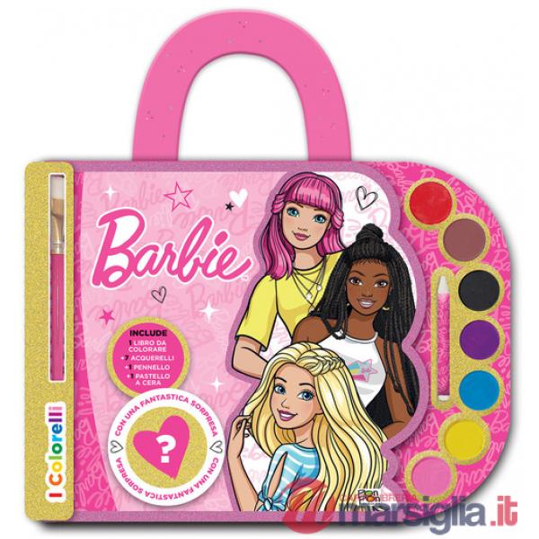 Barbie. Valigetta con acquerelli. I colorelli. Ediz. a colori. Ediz. a spirale. Con acquerelli, pennello, pastello a cera