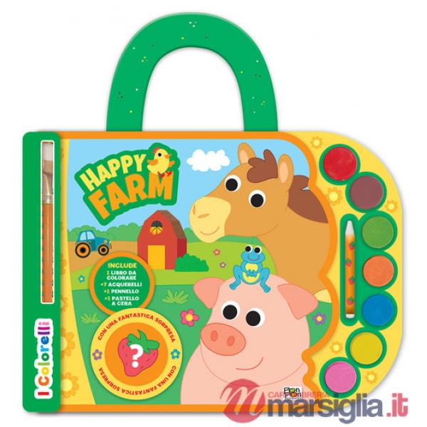 Happy farm. Valigetta con acquerelli. I colorelli. Ediz. a colori. Ediz. a spirale. Con acquerelli