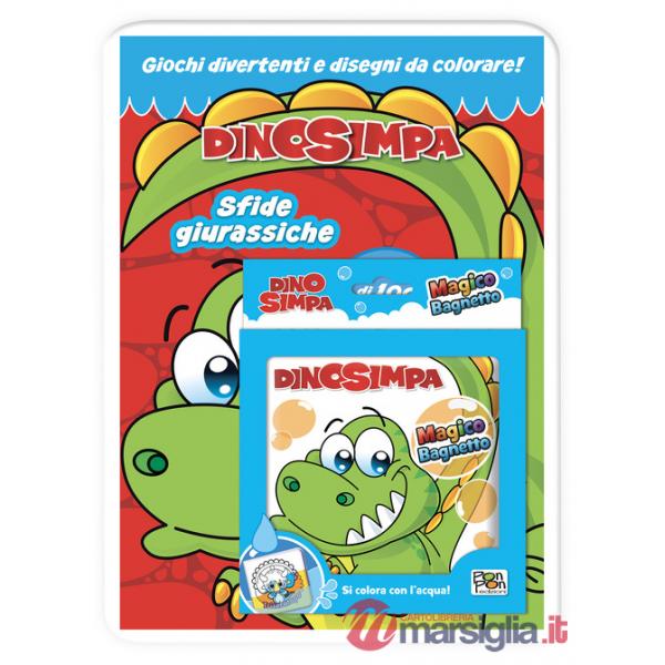 Sfide giurassiche-Magico bagnetto. Dinosimpa. Activity book. Ediz. a colori