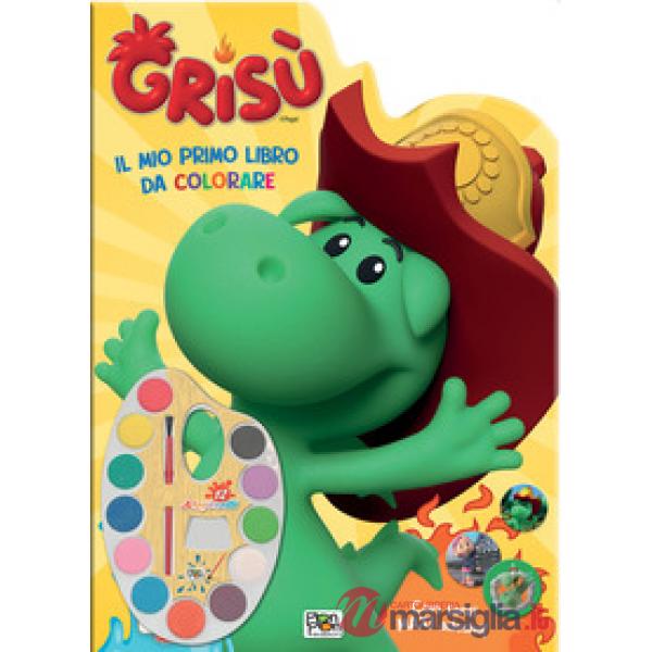 Mio primo libro da colorare. Grisù. Ediz. a colori. Con acquerelli (Il)