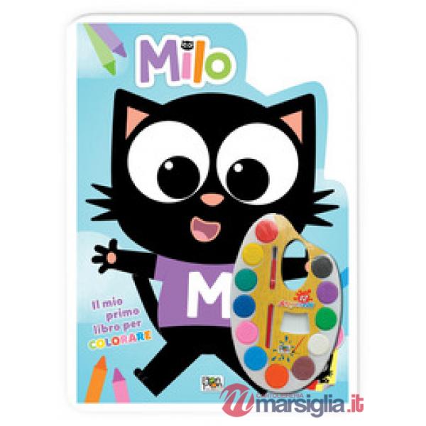 Mio primo libro per colorare. Milo. Con adesivi. Ediz. a colori. Con acquerelli (Il)