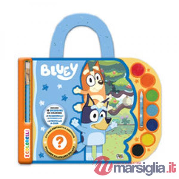 Bluey. Valigetta acquerelli. I colorelli. Ediz. a colori. Con 7 acquerelli, 1 pennello, 1 pastello a cera bianco e 1 sorpresa